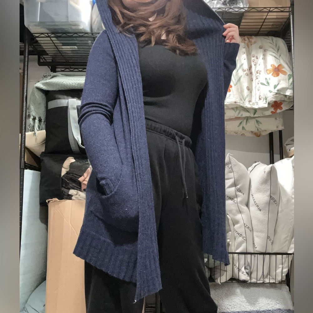 Cyrus Cardigan with Hood, Long Sleeves, and Pockets